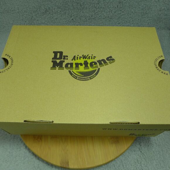 Dr. Martens 1460 Mono White Patent Leather Boots Woman's Size 7 26728100 - Picture 9 of 10